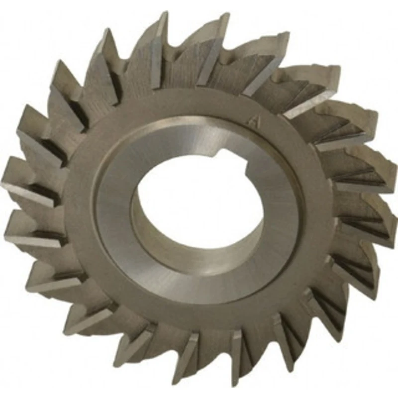 Made in USA 3 Diam x 7/16 Face Width Straight Tooth Side Milling Cutter 1 Arbor Hole, High Speed Steel, Uncoated, 20 ...